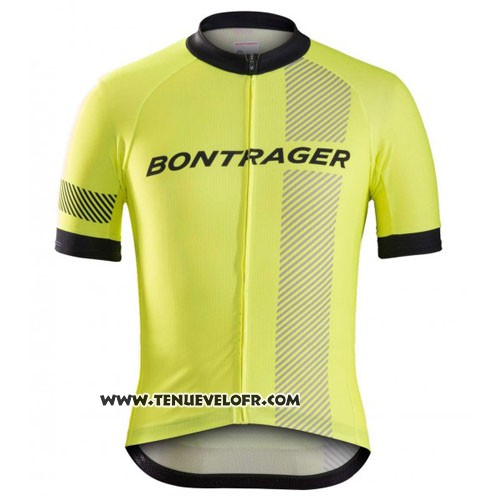 2016 Maillot Ciclismo Bontrager Noir et Jaune Manches Courtes et Cuissard